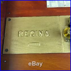 Fine All Original Regina Double Comb Music Box Disc Player Fully Restored 15.5