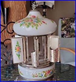 Fine Italian Music Carousel With Mechanised Moving Cigarette Dispenser