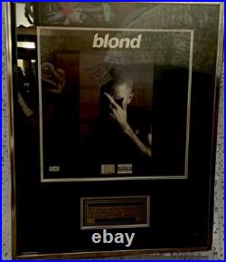Framed Signedfrank Ocean Blond Cover Art Limited Copies Very Rare Coa Included