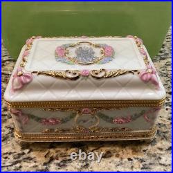 Franklin Mint House of Faberge Once Upon a Dream Musical Jewelry Box Disney