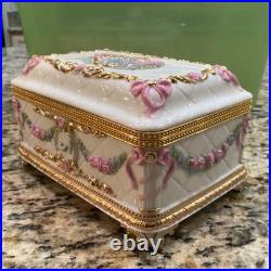 Franklin Mint House of Faberge Once Upon a Dream Musical Jewelry Box Disney