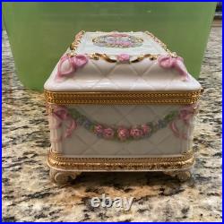 Franklin Mint House of Faberge Once Upon a Dream Musical Jewelry Box Disney