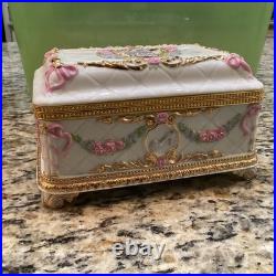Franklin Mint House of Faberge Once Upon a Dream Musical Jewelry Box Disney