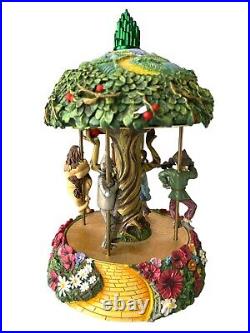 Franklin Mint Wizard Of Oz We're Off To See The Wizard Carousel Music Box 1999