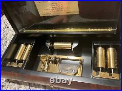 Frederic Chopin Ltd. Ed. Reuge Music Box, 50 Note, 5 Cylinder, Superb condition