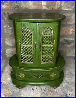 French Provisional Jewelry Box and Music Box Green and Gold