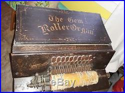 GEM Roller Organ Circa 1880's Music Box