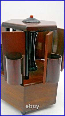 German Wooden Music Box Cigarette Dispenser Holder Click Pawl Not Working READ