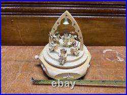 Glasser Handmade in Germany 6 Wood Music Box with Angels Playing Sweet Bells