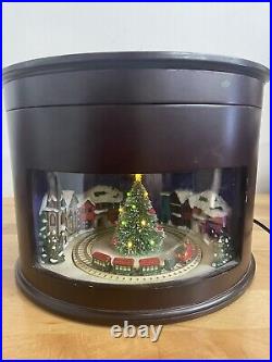 Gold Label Mr. Chritmas Animated Train Village 50 Songs Music Box