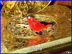 Gold Singing Bird Box Beautiful Condition By Karl Griesbaum Guaranteed Red Bird Gold Singing Bird Box Beautiful Condition By Karl Griesbaum Guaranteed Red Bird