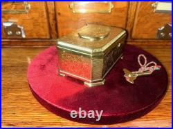Gold Singing Bird Box Beautiful Condition By Karl Griesbaum Guaranteed Red Bird