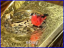 Gold Singing Bird Box Beautiful Condition By Karl Griesbaum Guaranteed Red Bird Gold Singing Bird Box Beautiful Condition By Karl Griesbaum Guaranteed Red Bird