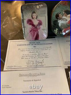 Gone With The Wind, Ardleigh Elliott, Collection Of Music Boxes & Scarlet & Tara