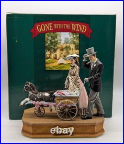 Gone With The Wind Rhett & Scarlett With Baby Carriage San Francisco Music Box