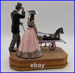 Gone With The Wind Rhett & Scarlett With Baby Carriage San Francisco Music Box