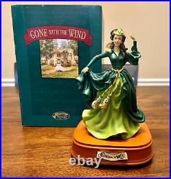 Gone With The Wind Scarlett O'Hara Green Dress Music Box by SF Music Box Co