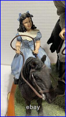Gone with the Wind collectibles music box Rhett & Bonnie Riding Lesson