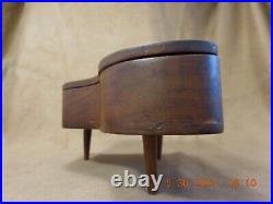 HAND MADE SOLID WALNUT BABY GRAND PIANO With REUGE 36 NOTE MOVEMENT (SEE VIDEO)