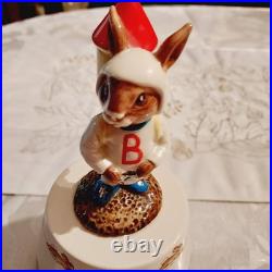 HTF Music Box 1984 Royal Doulton Bunnykins Astro Rocket Man Works