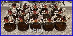 HUGE LOT OF 15! Vintage 1982 ENESCO Carousel Waltz White Horse Music Boxes