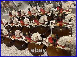 HUGE LOT OF 15! Vintage 1982 ENESCO Carousel Waltz White Horse Music Boxes