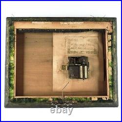 Hail Columbia Anthem Music Box c1885 President's March with Photo Album Latch