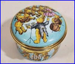 Halycon Days Bilston Battersea Enamel Music Box Toy Symphony Joseph Haydn