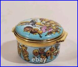 Halycon Days Bilston Battersea Enamel Music Box Toy Symphony Joseph Haydn