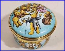 Halycon Days Bilston Battersea Enamel Music Box Toy Symphony Joseph Haydn