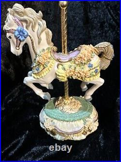 Heritage House Melodies County Fair Collection Music Carousel Horses Lot of 15