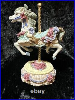 Heritage House Melodies County Fair Collection Music Carousel Horses Lot of 15