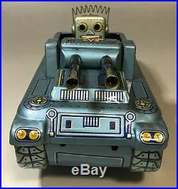 Horikawa Toy SH Space Tank Friction Tin Super Robot SPACE TANK 1960s Working x1