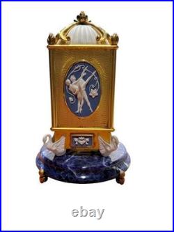 House of Faberge 925 Swan Lake Musical Clock Sterling Silver For Parts