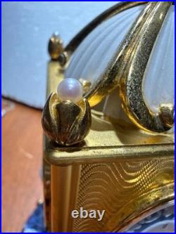 House of Faberge 925 Swan Lake Musical Clock Sterling Silver For Parts