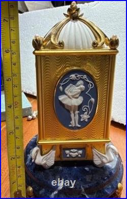 House of Faberge 925 Swan Lake Musical Clock Sterling Silver For Parts