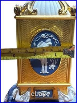 House of Faberge 925 Swan Lake Musical Clock Sterling Silver For Parts