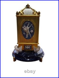 House of Faberge 925 Swan Lake Musical Clock Sterling Silver For Parts
