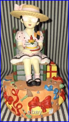 Htf Mary Engelbreit Musical Good Company Another Happy Birthday Figurine Box