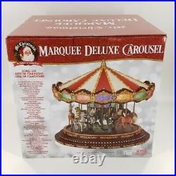 Huge MR CHRISTMAS Animated Marquee Deluxe Carousel LED Light Show 40 Songs NEW