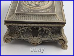 Incolay Stone Le Magnifique Musical Case Reuge Swiss Movement Beethoven