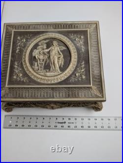 Incolay Stone Le Magnifique Musical Case Reuge Swiss Movement Beethoven