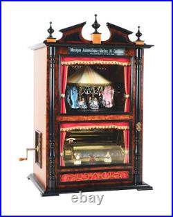 Incredible Coin-op Swiss Carousel Music Box Musical Automaton