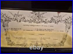 Interchangeable Cylinder Music Box REUGE St Croix Switzerland 5 Cylinders