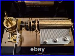 Interchangeable Cylinder Music Box REUGE St Croix Switzerland 5 Cylinders