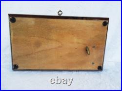 Italian Inlaid Wooden Music Box Reuge Swiss Movement With Key Italian Inlaid Wooden Music Box Reuge Swiss Movement With Key