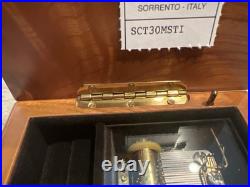 Italian Sorrento Inlaid Music Box Torna a Surriento Italy