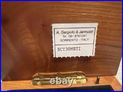 Italian Sorrento Inlaid Music Box Torna a Surriento Italy