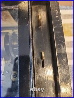 JH Heller Antique Swiss Columbia 8 Tune 4 Cylinder Music Box Works