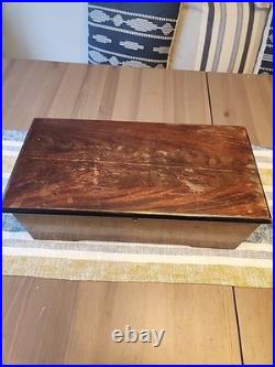 JH Heller Antique Swiss Columbia 8 Tune 4 Cylinder Music Box Works